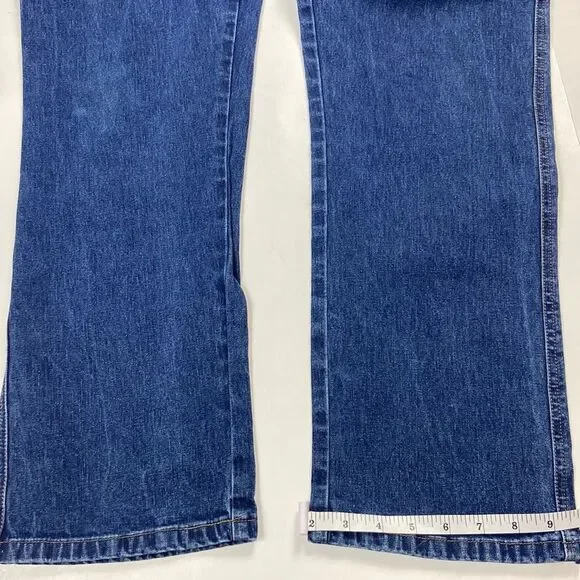 Vintage Unisex Classic Wrangler TM Jeans 32/33 Approximately No Label 🏷️ - Picture 12 of 16